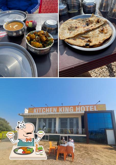This is the picture displaying food and interior at Kitchen King Hotel