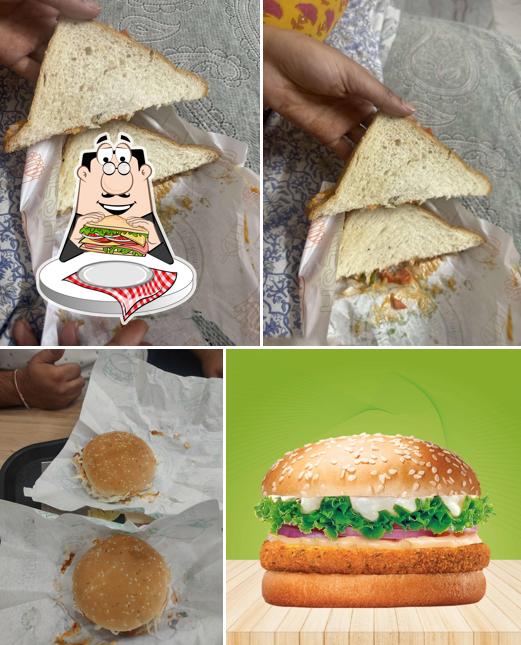 Club sandwich at Burger Garage