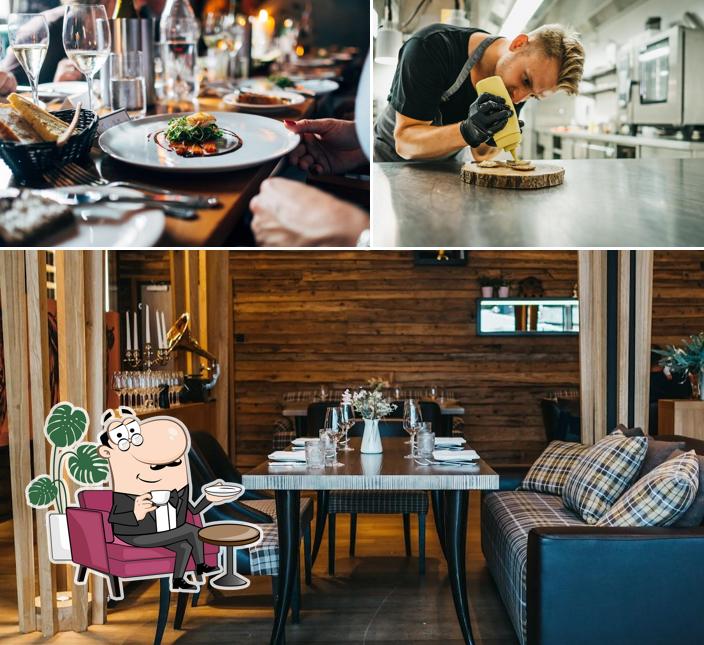 Gli interni di Restaurant s'nani