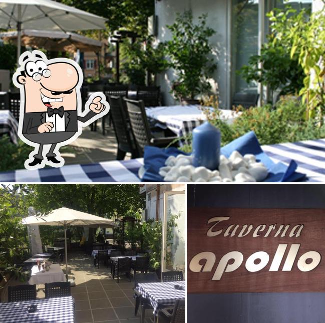 Gli interni di Taverna Apollo