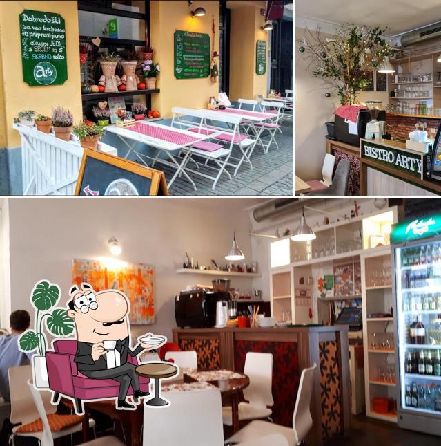 Gli interni di BISTRO ARTY