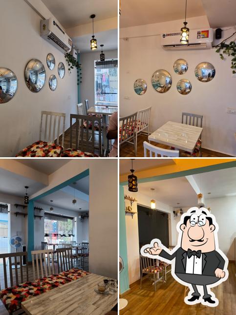 The interior of Cafe De Arambol
