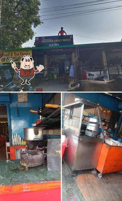 Take a look at the image depicting food and exterior at Abhi fast food