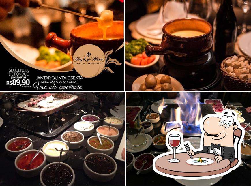 Comida em Chez Lys Blanc