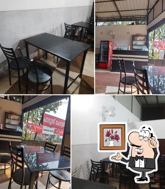The interior of Paroos Hotel