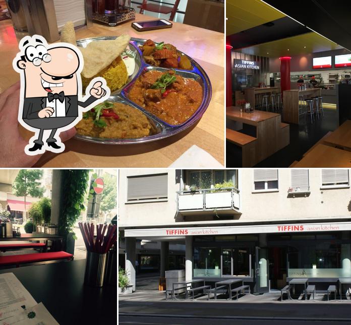 Gli interni di Tiffins Asian Kitchen