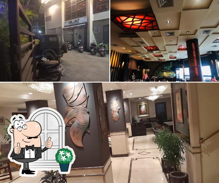 The exterior is an important feature of Hotel Nandan