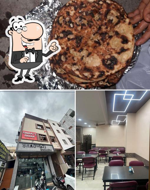 The restaurant's exterior and food