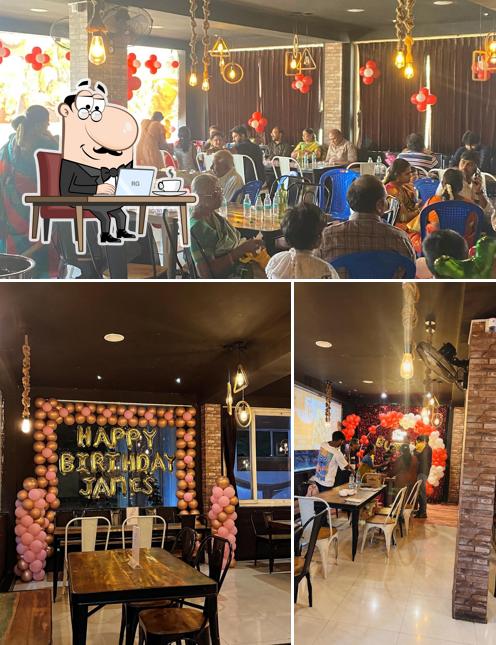 The interior of Bistro 1427 - Madurai Restaurant