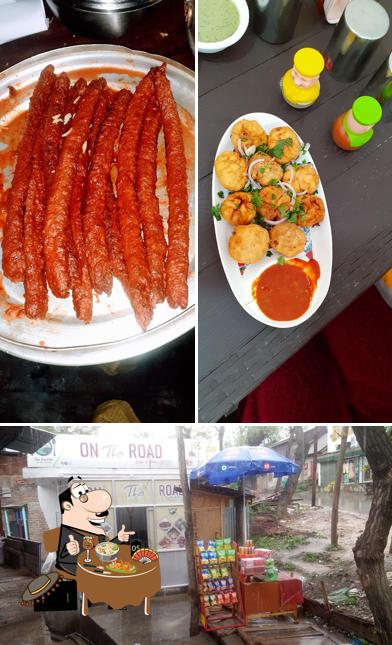 The image of food and exterior at On The Road