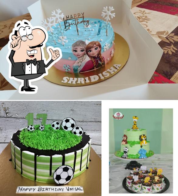 The restaurant's interior and food