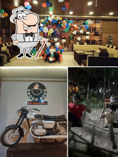 The exterior of Sadda Adda cafe