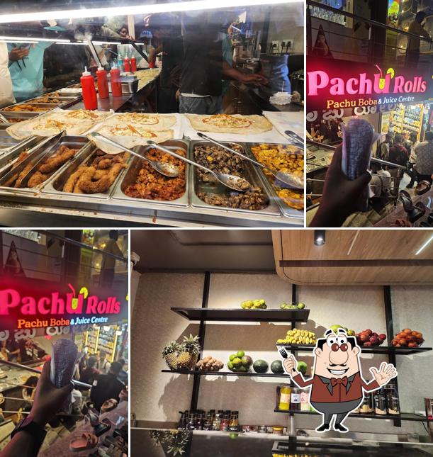 Food at Pachu rolls