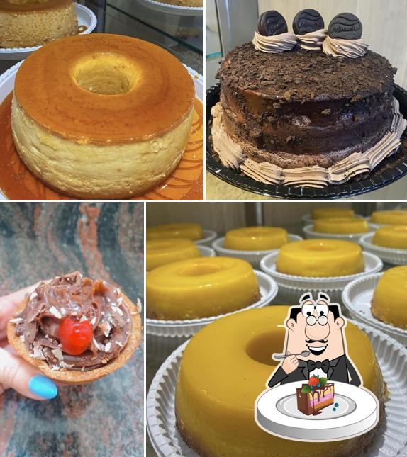 Bolo de chocolate em Padaria Albatroz