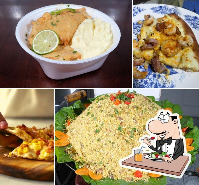 Comida em Pizzaria Nova Opção