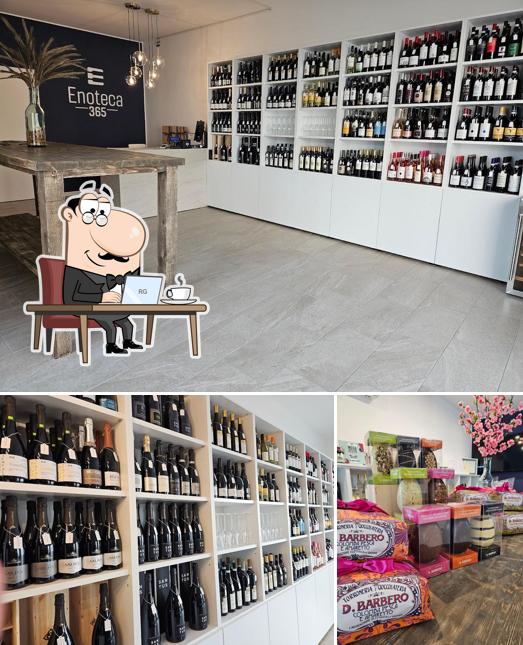 Guarda la immagine che presenta la interni e cibo di Enoteca365