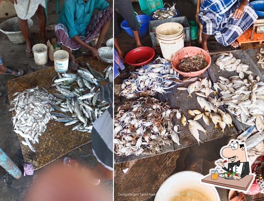 Meals at Naathi fisher womens Fish market