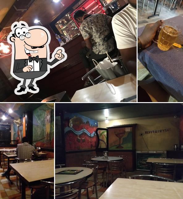 The interior of Mark's Man Bar and Restaurant