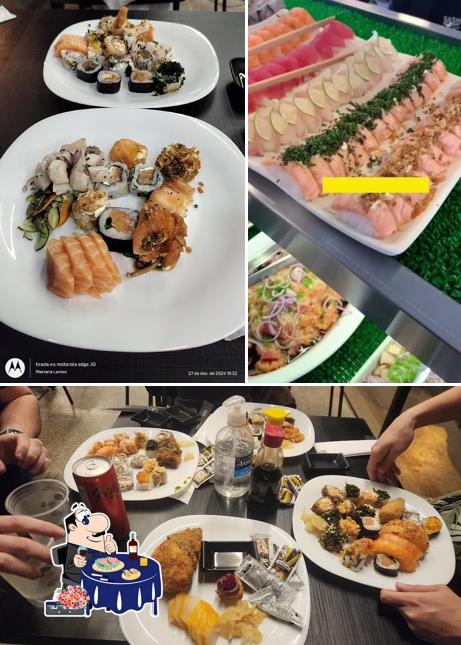 Sashimi em Sushi Gourmet guara