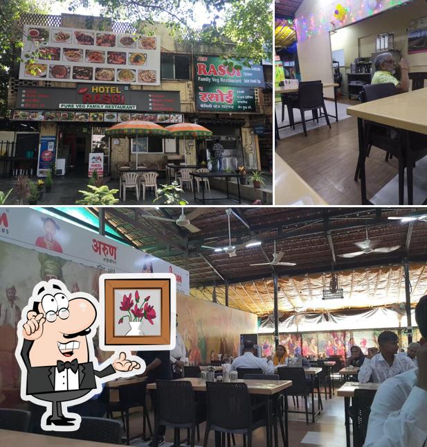 The interior of Hotel Rasoi