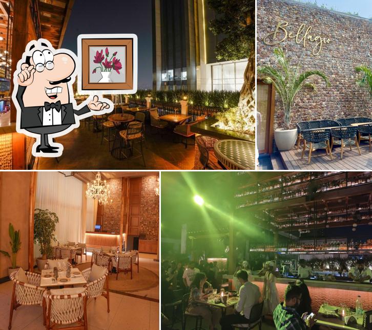 Take a seat at one of the tables at Bellagio