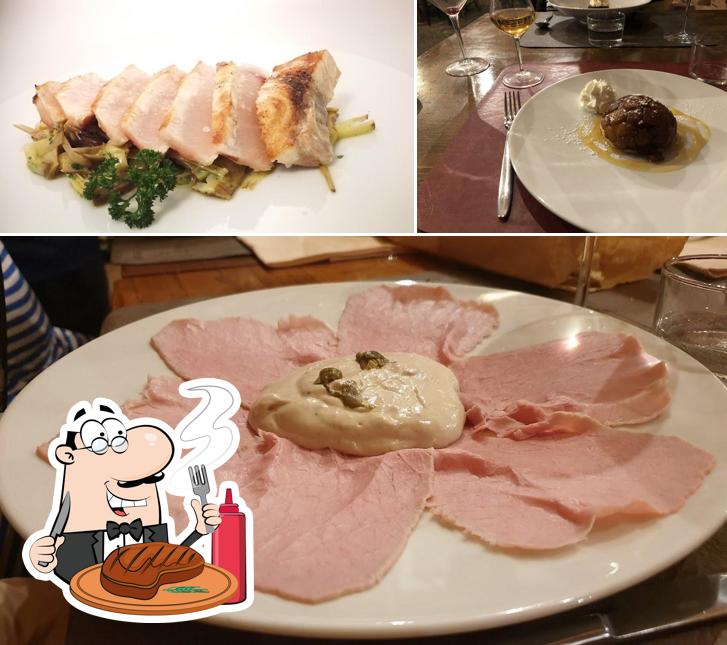 Prova i piatti di carne a Le Vitel Etonné