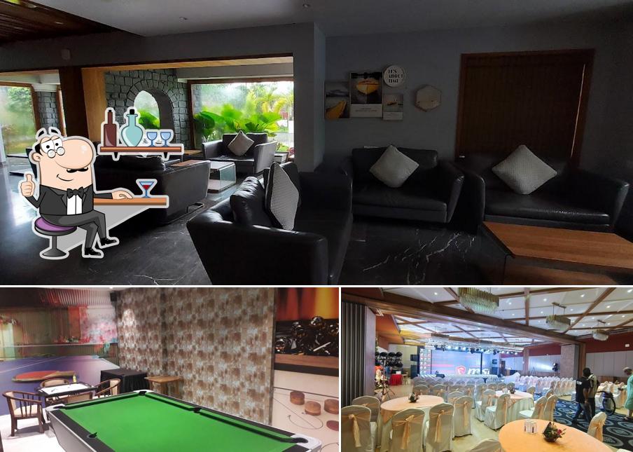 The interior of Treat Beach Resort & Spa
