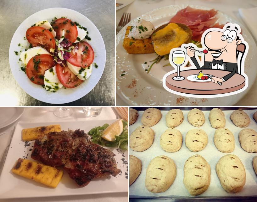 Cibo al Trattoria Villa Pizzati