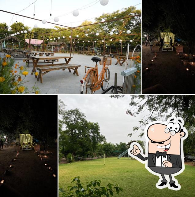 Enjoy the view at the outside area of Stories- The Organic Farm Cafe ( a unit of Little Things Hospitality Pvt. Ltd.)