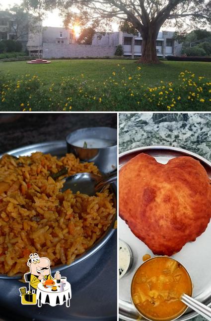 Among various things one can find food and exterior at Suruchi Canteen