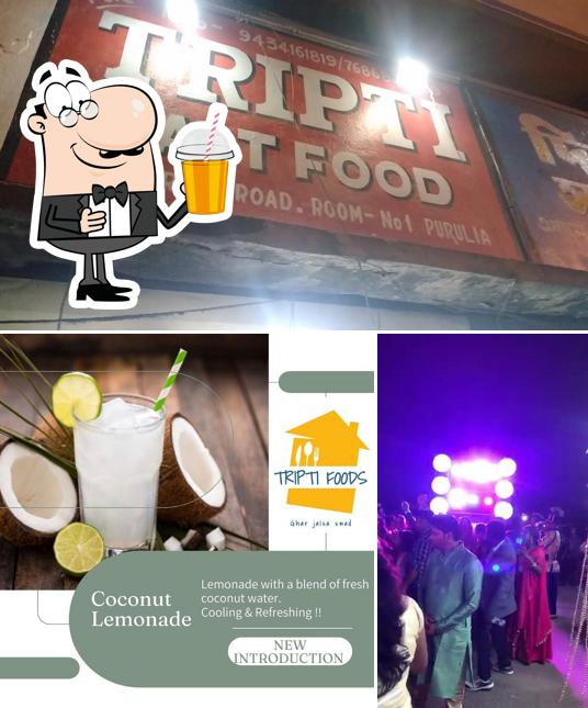 Enjoy a drink at Tripti Fast Food