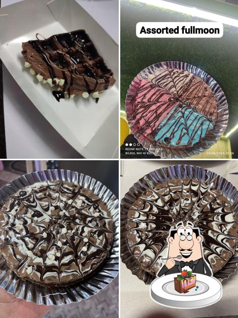 Chocolate cake at Waffles & Wonders