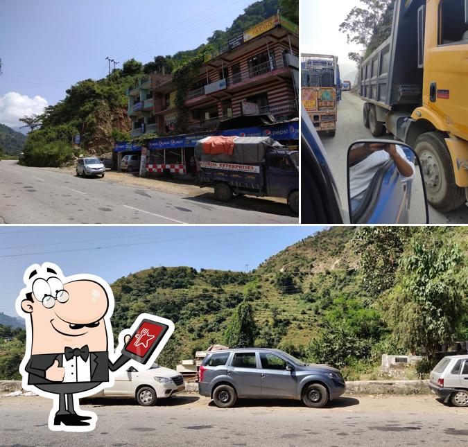 The outside area is an important feature of Bhimu Dhaba