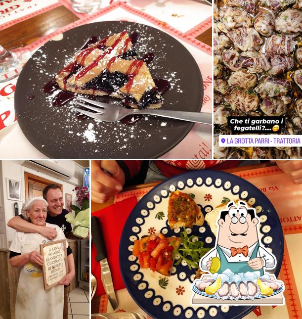 Ostriche al Trattoria La Grotta Parri