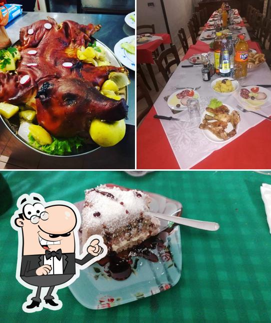 Questa è la immagine che presenta la interni e cibo di Ristorante Pizzeria Krcko