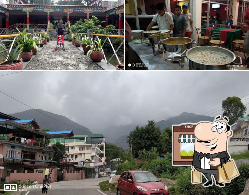 Among various things one can find exterior and interior at Tsampa Restaurant