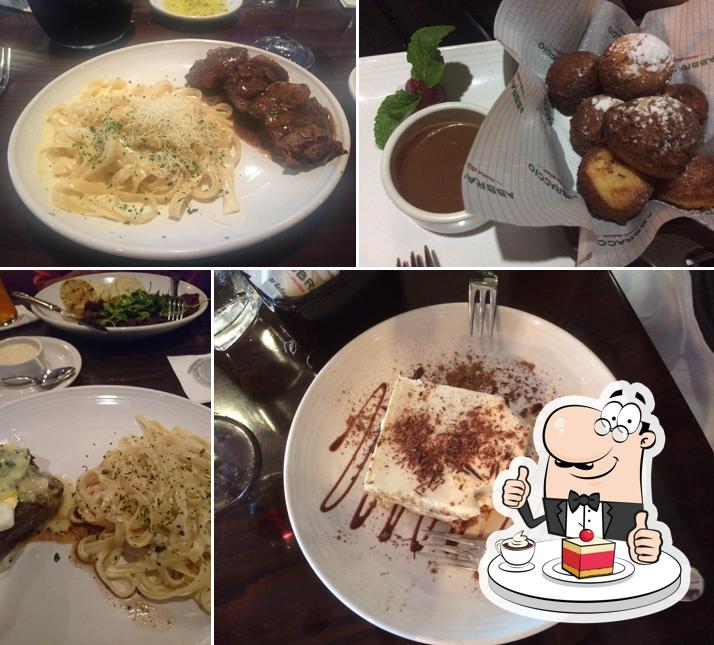 Abbraccio Cucina Italiana oferece uma escolha de sobremesas