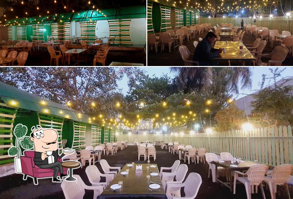 The interior of Hotel Rajdhani