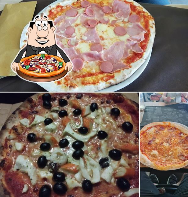 A Pizzeria Adriano 2 da Adamo, puoi ordinare una bella pizza