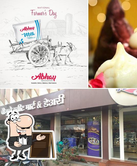 The restaurant's exterior and food