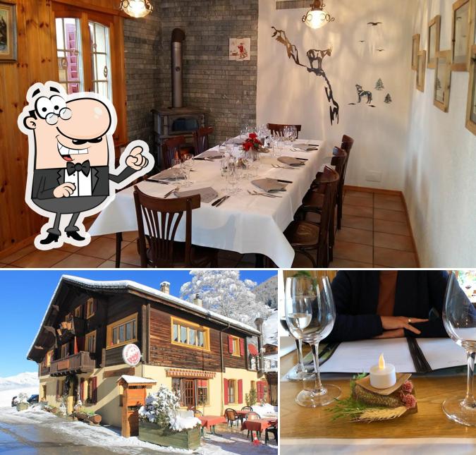 Siediti a un tavolo di Auberge Les Bisses