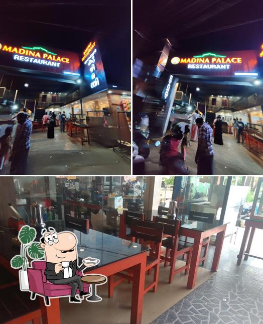 The interior of Madina palace restaurant