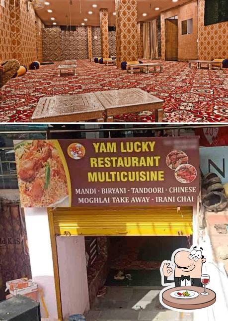 Food at YAM LUCKY RESTAURANT