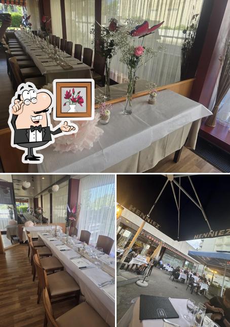 Gli interni di Restaurant des Semailles