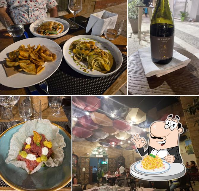 Spaghetti alla carbonara al Ristorante Le Stranizze