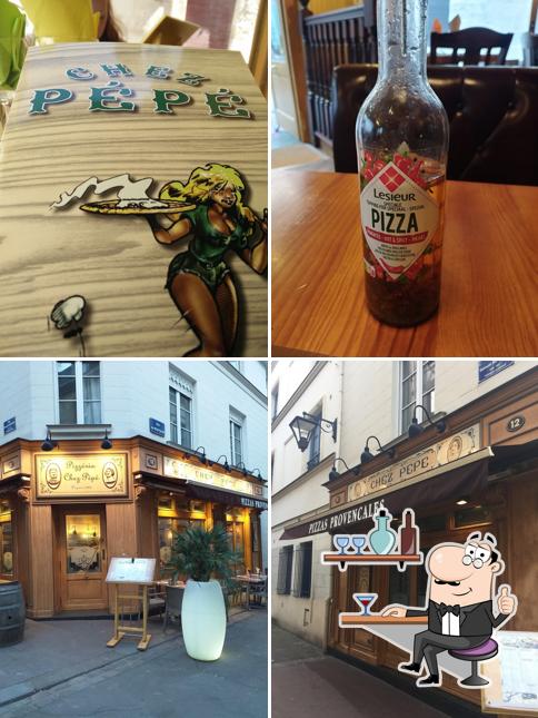 Installez-vous à l'une des tables de Chez Pépé