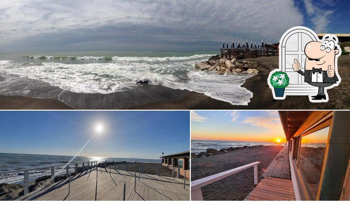 Puoi goderti l'aria fresca da seduto all'esterno di Ristorante Le Murelle