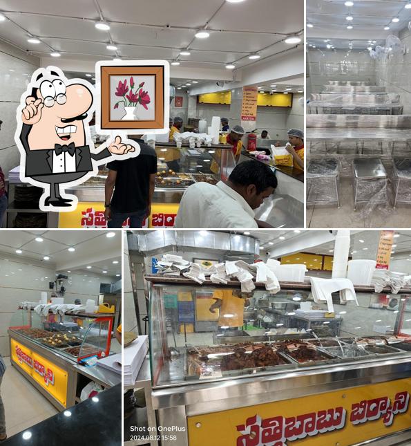 The interior of Satti Babu biryani - Uppal