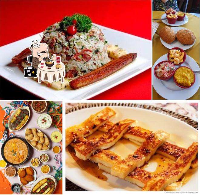 Platos en Consulado da Bahia