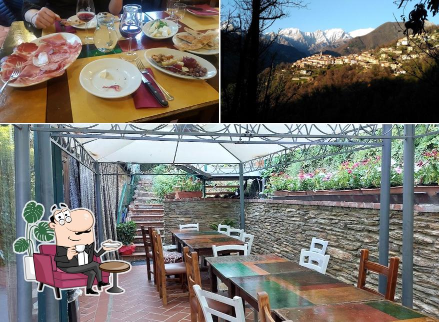 La interni e esterno del ristorante